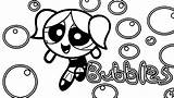 Coloring Girls Powerpuff Bubbles Pages Puff Power Girl Template Clip Library sketch template