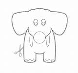 Elephant Trunk sketch template