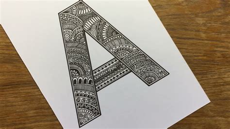 alphabet  mandala art   draw letter  mandala art mandala art