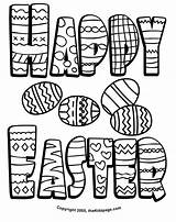 Easter Coloring Pages Happy Sheets Kids sketch template