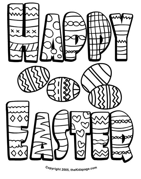 easter coloring sheets  kids