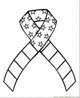 Coloring Pages Ribbon Printable Cancer Usa Color Ribbons Tn Popular sketch template