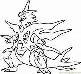 Tyranitar Charizard Gengar Colouring Coloringpages101 Pokémon 2197 Print 1701 sketch template