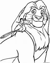 Zazu Coloring Simba sketch template