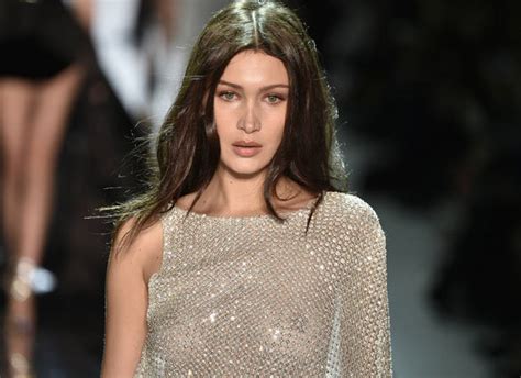 Bella Hadid See Through Dress Exposé Turns Into Nipple Flashing Paris