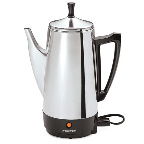 presto  cup electric stainless steel coffeemaker    coffee percolators