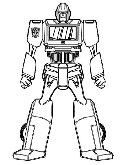 robot  characters  printable coloring pages