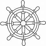 Wheel Steering Ship Pirate Drawing Boat Glass Stained Clipart Patterns Nautical Clip Ships Cliparts Compass Draw Coloring Craft Projects Anchor sketch template