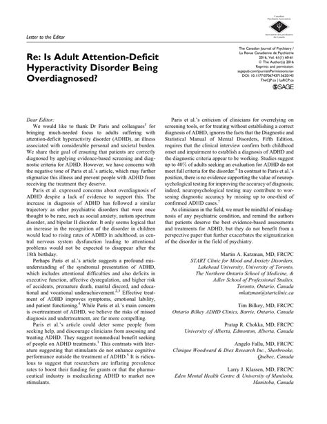 pdf re is adult attention deficit hyperactivity disorder being