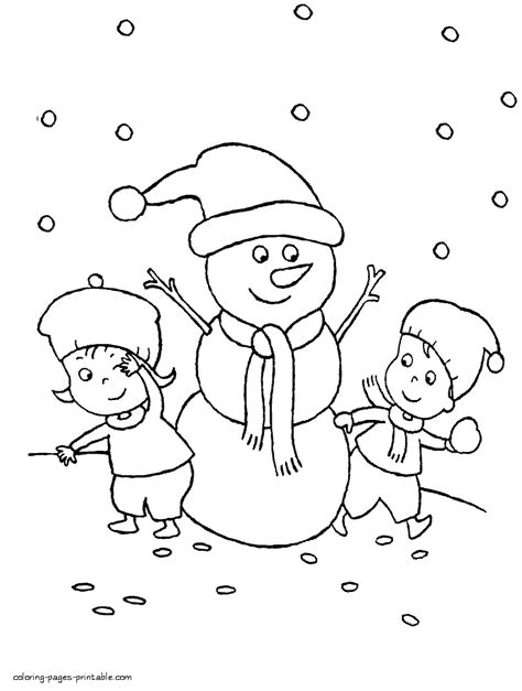 preschool winter coloring pages coloring pages printablecom