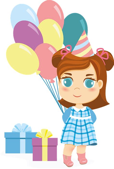 girl birthday clipart   transparent png creazilla