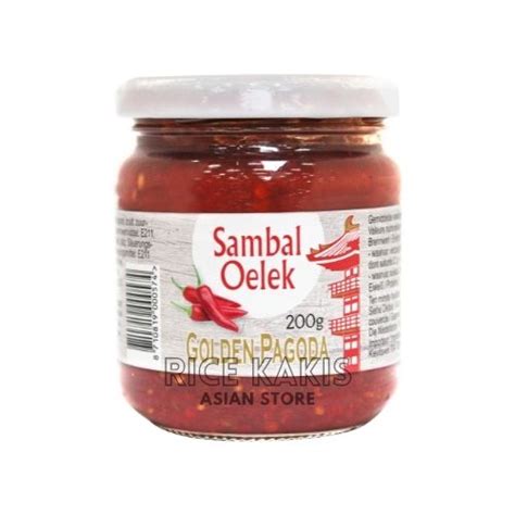 Golden Pagoda Sambal Oelek 200g Rice Kakis Asian Store