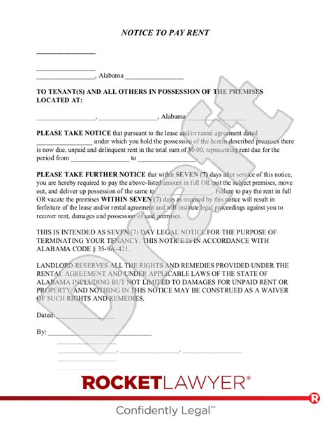 alabama eviction notice template faqs rocket lawyer