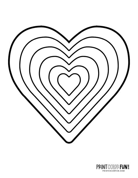 heart coloring pages  huge collection   valentines day