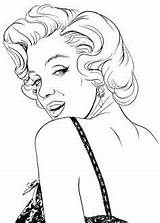 Monroe Marilyn Coloring Pages Printable Color Dibujo Drawing Book Un Adult Google Print Vasallo Kids Marylin Girls Visit Sheets Artwork sketch template