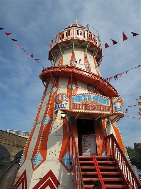 Helter Skelter Fun Fair Carnival Rides Vintage Circus