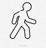 Walk Coloring Color Clipart Sign Pinclipart sketch template