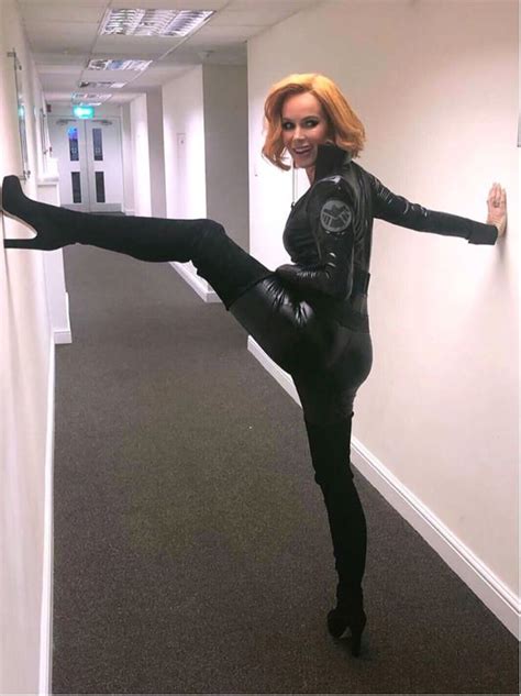 Amanda Holden Bgt Judge’s Assets Spill Out In Catsuit As She Makes