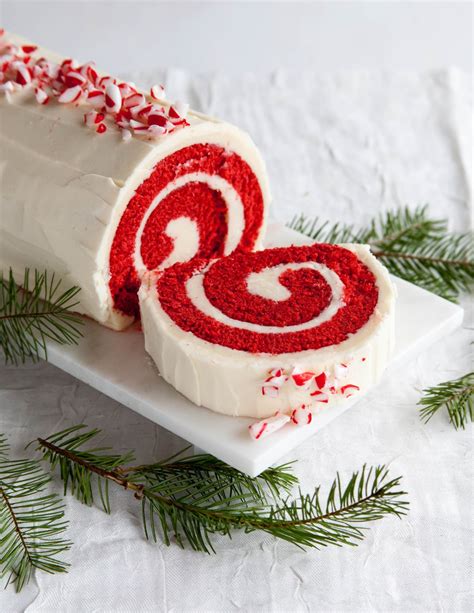recipe peppermint red velvet cake roll kitchn