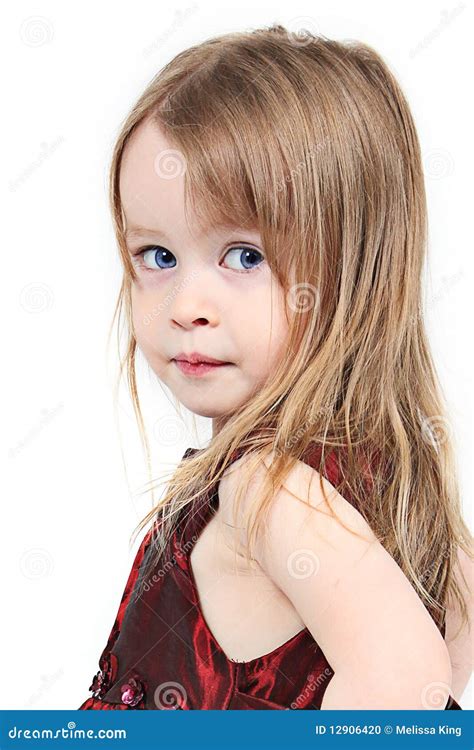 portrait  young girl stock photo image