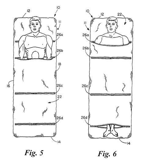 patent us7752690 sleeping bag with multiple openings for concurrent
