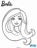 Barbie Portrait Coloring Pages Color Printable Print Hellokids Online sketch template