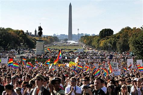 gay rights advocates march in washington a day after president obama