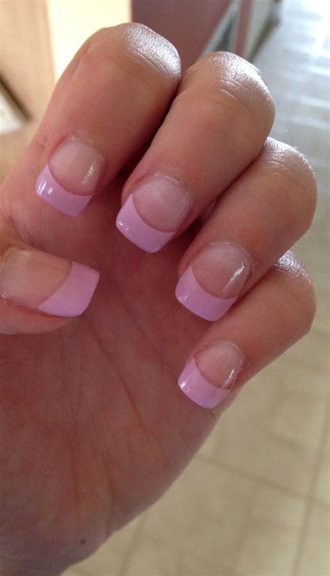 frenchtip purple acrylic nails purple french tip nails purple nail polish french tip nails