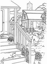 Chickens Outhouse Rocks sketch template