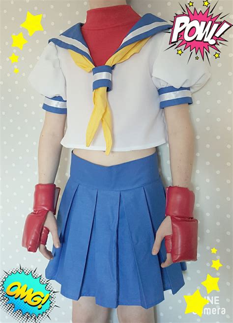 cosplay costume inspired by sakura from street fighter available at