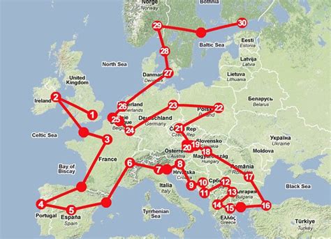 europe train challenge route week 1