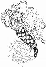 Coloring Monster High Pages Pdf Popular sketch template