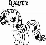 Pony Rarity Coloring Pages Little Mlp Printable Color Colouring Clipart Print Names Getcolorings Unique Popular Girls Image40 Collection sketch template