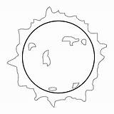 Sun Coloring Pages Solar System Planet Space Colouring Realistic Drawing Kids Printable Color Moon Sheet Science Line Sistema Windows2universe Print sketch template
