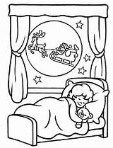 Colorat Craciun Noite Dormindo Natal Copii Durmiendo Menino Planse Trineo Colorir Disegni P16 Persona Imagui Desene Natale Colorare Bambini Sinos sketch template
