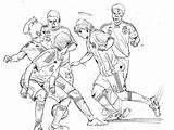 Messi Coloring Pages Soccer Drawing Player Lionel Playing Popular Getdrawings Library Clipart sketch template