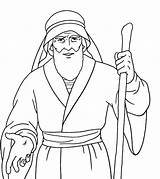 Moses Coloring Bible Pages Characters Sheets Printable Kids Story Color Print School Popular sketch template