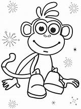 Dora Coloring Pages Printable Getdrawings Christmas sketch template