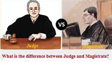 difference  judge  magistrate