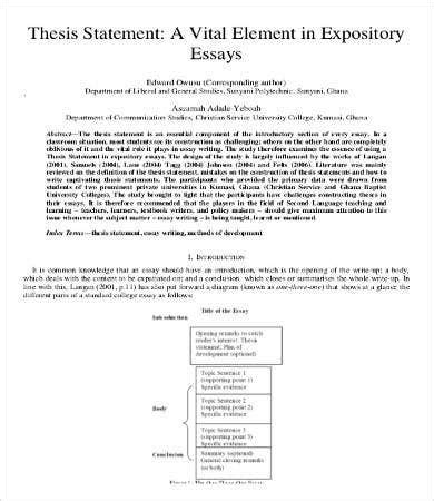 expository essay template   word  documents