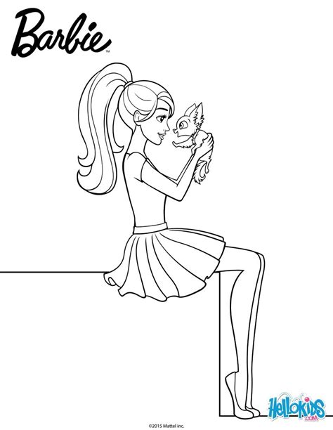 barbie   cute puppy coloring pages hellokidscom