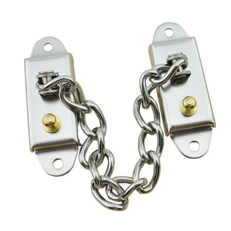 home anti theft security lock swing gate window locks  chain restricr chain lock children