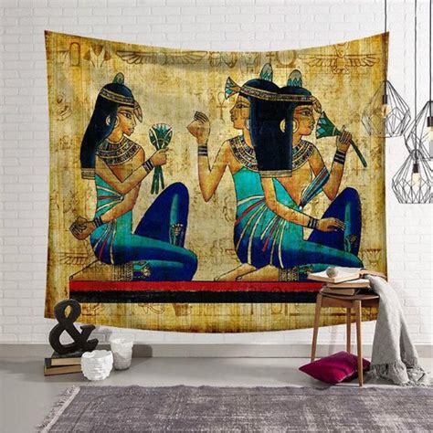 Egyptian Women Decor Egyptian Tapestry Wall Hanging Wall