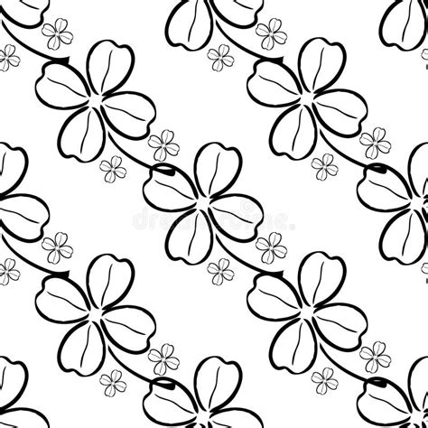 clover seamless pattern stock vector illustration  print
