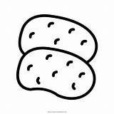 Potato Papas Kartoffeln Outline Batatas Symbol Iconfinder Sack Vecteezy Ultracoloringpages sketch template