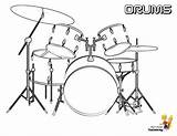 Coloring Drum Drums Pages Kids Book Set Colouring Musical Color Boys Music Print sketch template