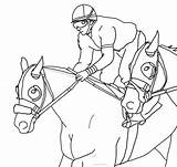 Horse Coloring Pages Race Jockey Printable Kids Color Cowboy Horses Getcolorings Print Kindergarten Racing Sturdy Worksheets Choose Board Popular Buy sketch template