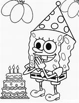 Spongebob Coloring Pages Birthday Happy Printable Mouse Baby Valentines Papa Krusty Krab Patrick Mickey Kids Squarepants Christmas Pdf Print Cake sketch template