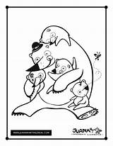 Coloring Papa Bear Colouring Pages Dino Dan Show Father Please sketch template