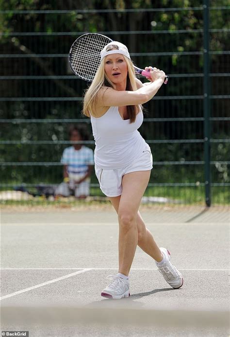 Caprice Bourret Works Up A Sweat As She Dons An All White Ensemble To